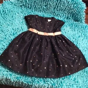 Baby Girl Black and Gold Dress